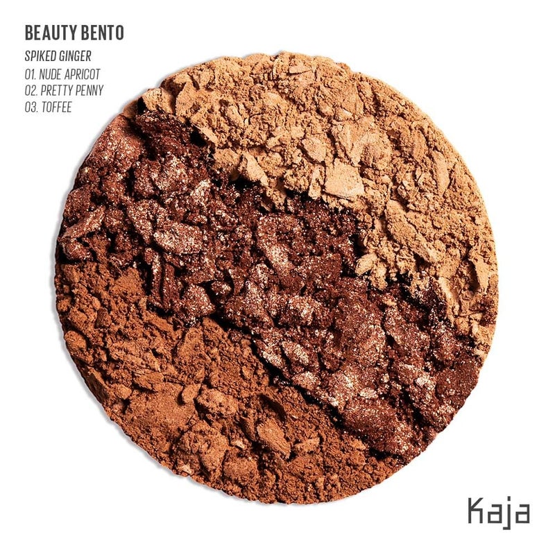 Kaja Beauty Bento Collection - Bouncy Eyeshadow Trio | Warm Honey Tones, Travel Size, 10 Spiked Ginger, 2019 Allure Best of Beauty Award, 0.03 Oz - Image 2